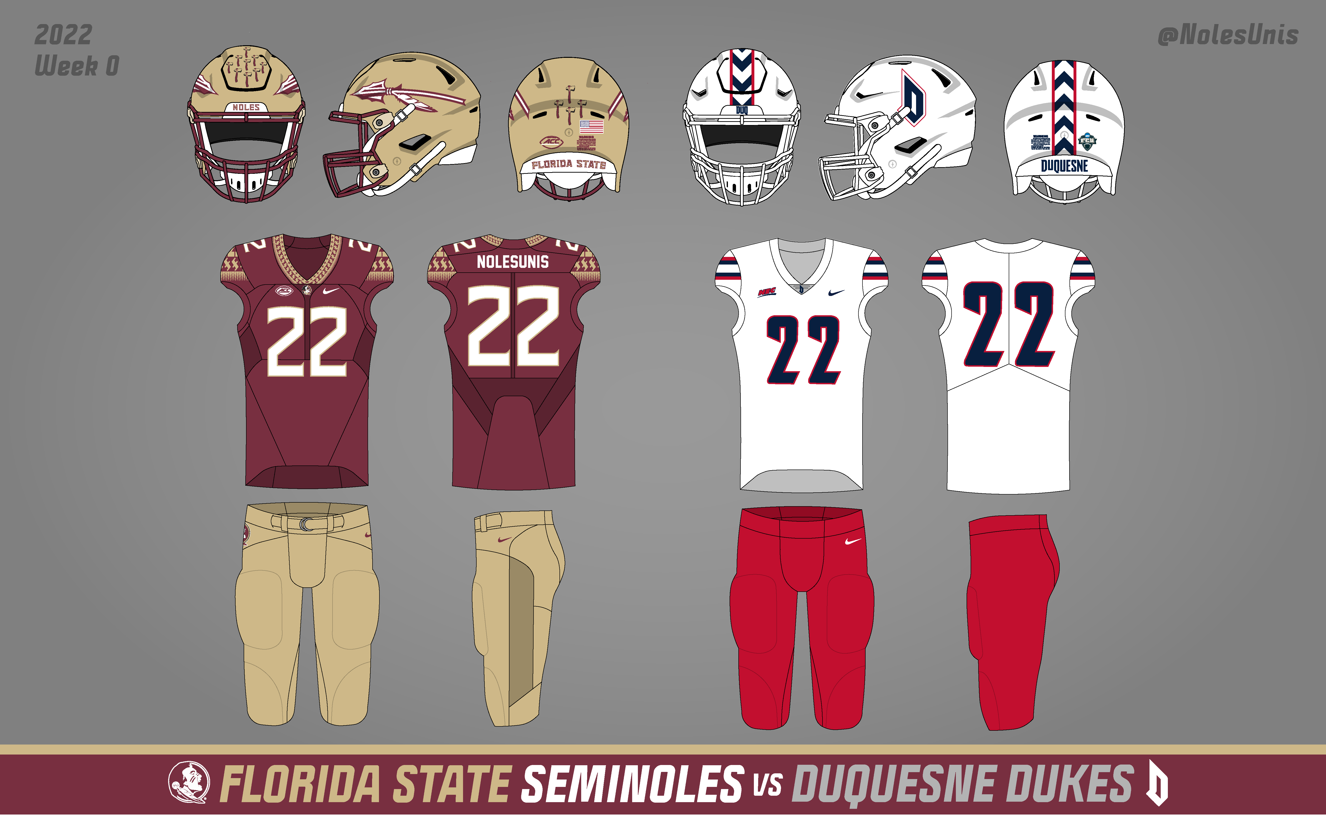 2022 Matchups – Florida State Uniform Database